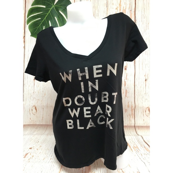 torrid Tops - 🌺5/$25 Torrid When In Doubt Wear Black Shirt Tee